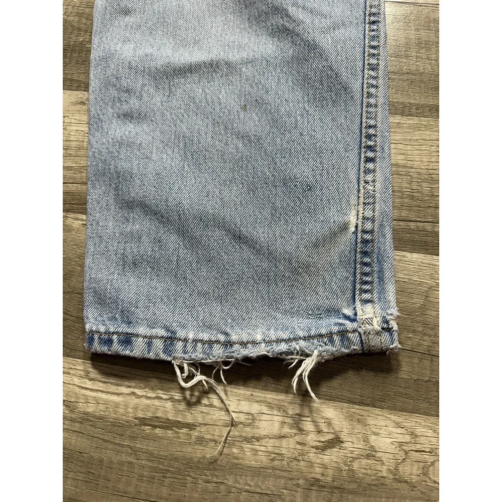 Vintage 90s Levi's 550‎ Jeans Straight Leg Relaxed Fit Light Wash 35 X 28.5